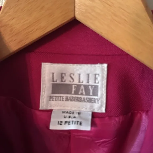 Magenta Blazer and Skirt Set - Picture 2 of 3